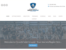 Tablet Screenshot of crossfitsolidground.com